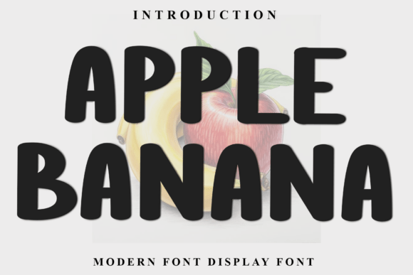 Apple Banana: A Festive Display Font for Holiday Design