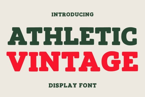 Athletic Vintage: The Bold Typeface for Retro Web Design