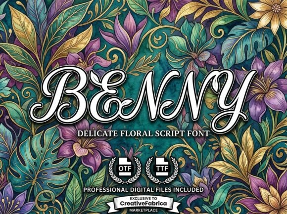 Benny: An Avant-Garde Display Font for Editorial Impact