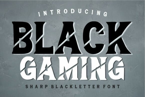 Black Gaming: A Bold Typeface for Modern Editorial Design