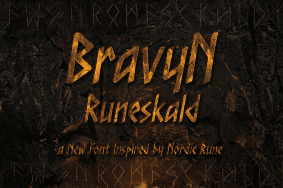 Bravyn Runeskald: A Bold Display Font for Branding