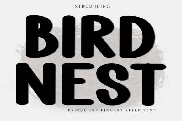 Bring Soft Charm to Products with Bird Nest Font