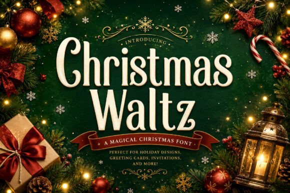Christmas Waltz: A Graceful Display Font for Holiday Web Design