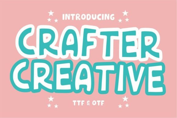 Crafter Creative: A Vibrant Display Font for Handmade Brands