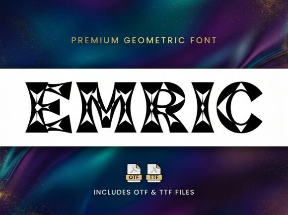 Emric: The Premium Display Font for Bold Web Headers