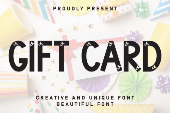 Gift Card Font: A Handwritten Display Typeface for Branding