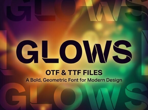 Glows: A Striking Display Font for Editorial Impact