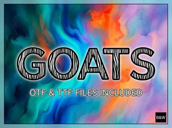 Goats: A Unique Display Font for Bold Branding