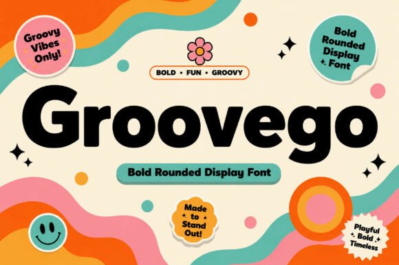 Groovego: The Bold Display Font for Retro Marketing