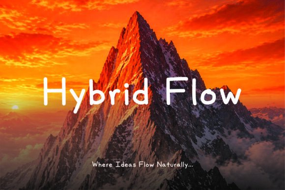 Hybrid Flow: A Monoline Display Typeface for Modern Editors