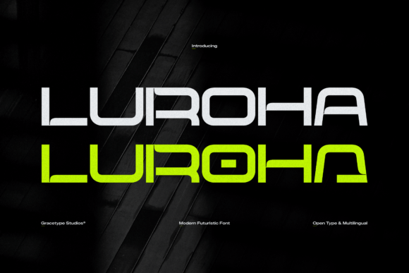 Luroha: A Cyber-Kinetic Display Typeface for Web Design