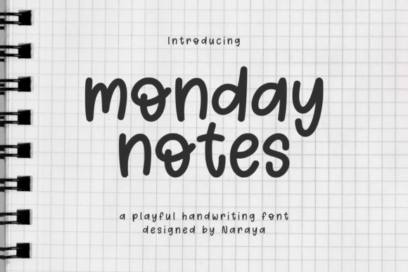 Monday Notes: A Playful Display Font for Modern Web Design