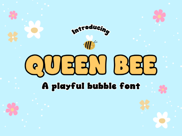 Queen Bee: A Playful Display Font for Modern Editorial Design