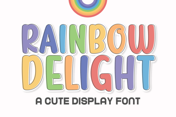 Rainbow Delight: A Charming Handwritten Font for Editorial Design