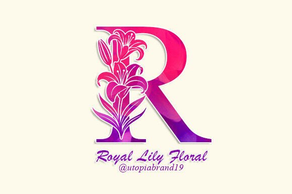 Royal Lily Floral Monogram: The Ultimate Display Font for Editorial Design