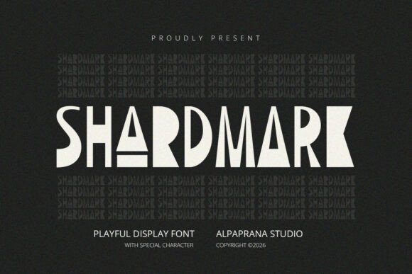 Shardmark: A Modern Display Font for Bold Branding