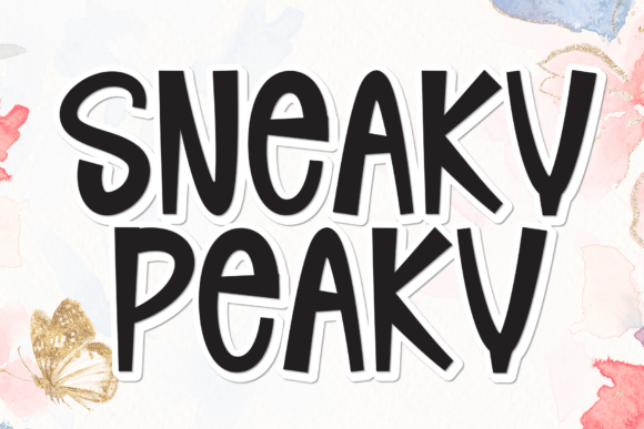 Sneaky Peaky: The Hand-Styled Script Font for Crafters