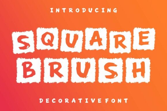 Square Brush: The Bold Display Font for Crafters