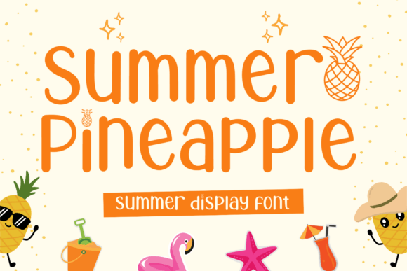 Summer Pineapple: A Bold Display Font for Web Design